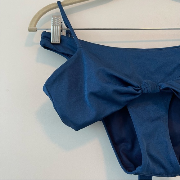 SEA SALT SWIN | SHIMMER NAVY BIKINI HIGH LEG BOTTOMS - Picture 4 of 12